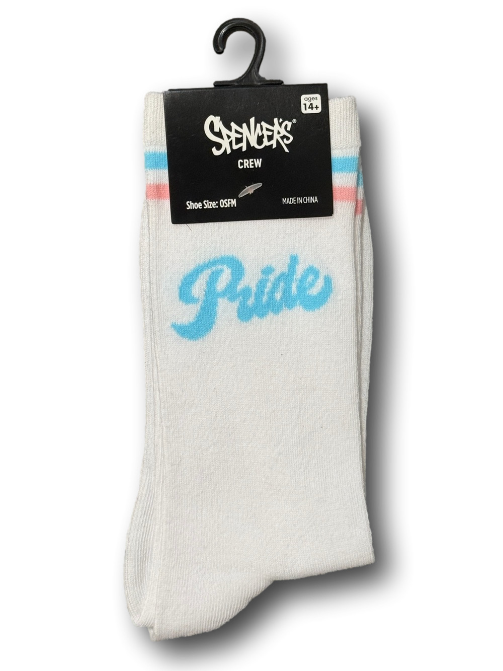 3/$18 "Pride" Trans Flag Funny Novelty Crew Socks - NWT